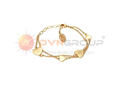 Gold Plated Virgin Mary Charm Bracelet
